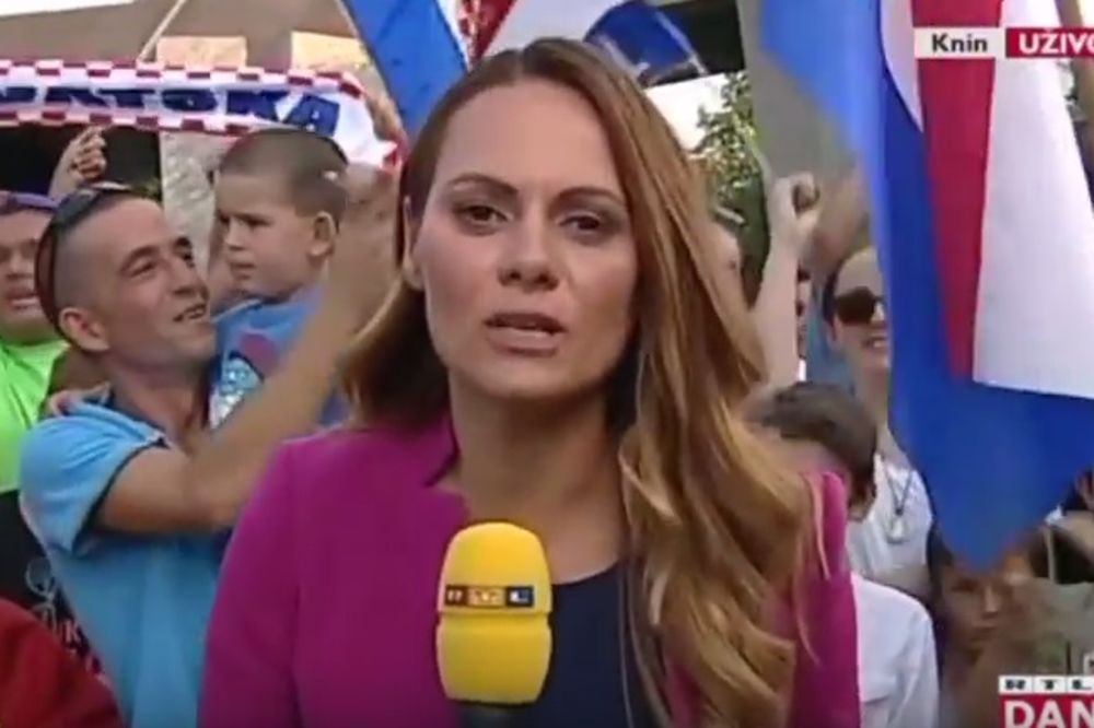 (VIDEO) HRVATSKA VODITELJKA ODRŽALA LEKCIJU RULJI: Ućutkala ih je dok su vikali Za dom spremni