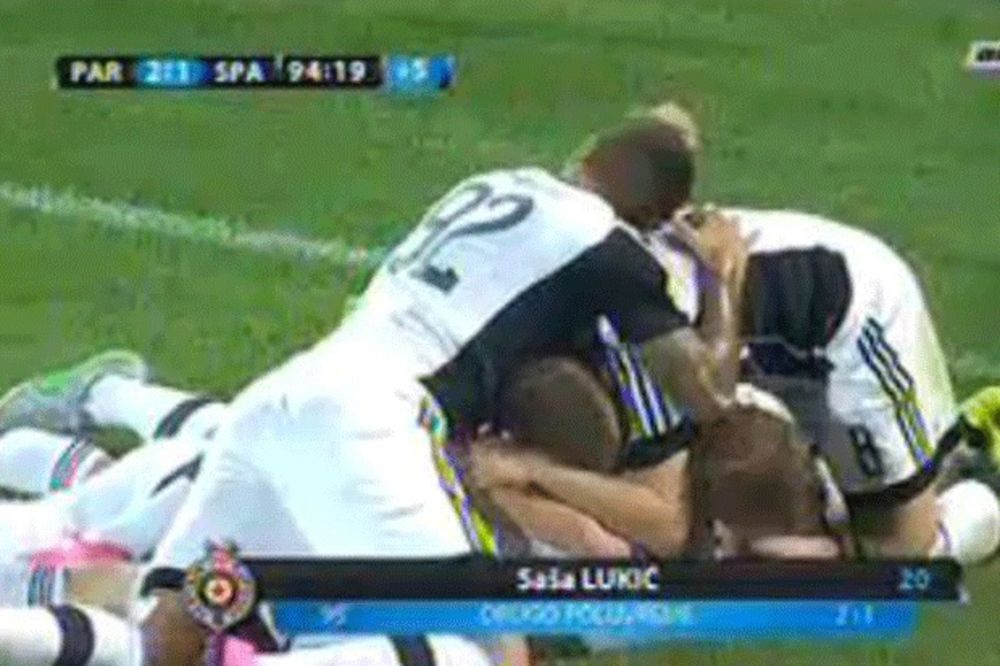 (FOTO, VIDEO) KLINAC SPASAO PARTIZAN: Lukić golom u 95. minutu srušio Spartak