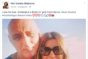 VEČNA LJUBAV: Viki i Taske proslavili godišnjicu braka u Budvi!