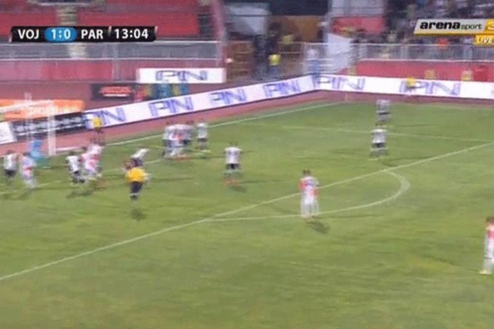 (VIDEO) EVROGOL STANISAVLJEVIĆA: Odavno golman Partizana nije primio ovakav gol