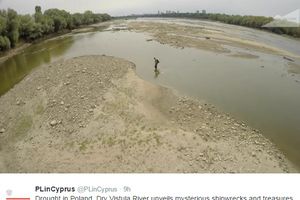 (FOTO) NEVIĐENA SUŠA U POLJSKOJ: Reka Visla može da se prepešači bez problema!