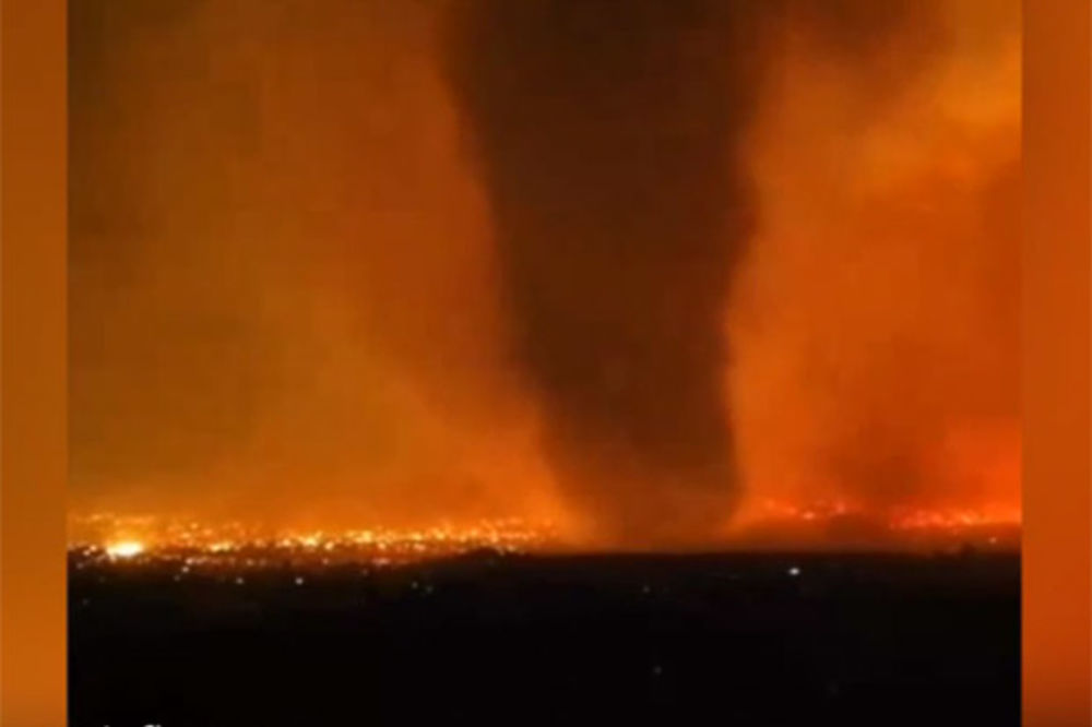 (VIDEO) NEZAUSTAVLJIVA OGNJENA STIHIJA: Vatreni tornado spalio 3 vatrogasca i pustoši zapad Amerike