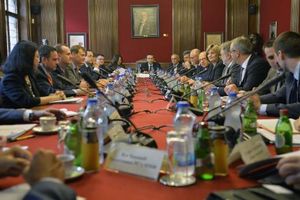 JORGOVANKA PRIMILA GOSTE: Počeli zvanični razgovori misije MMF i srpske delegacije