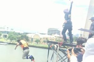 (VIDEO) KADA BANDŽI DŽAMP POĐE PO ZLU: Muškarac se jedva spasao od skoka sa mosta