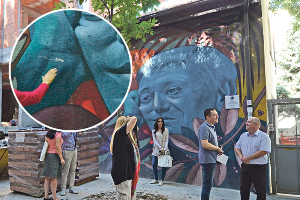 SRAMOTA: Oštećen mural Jovana Ćirilova