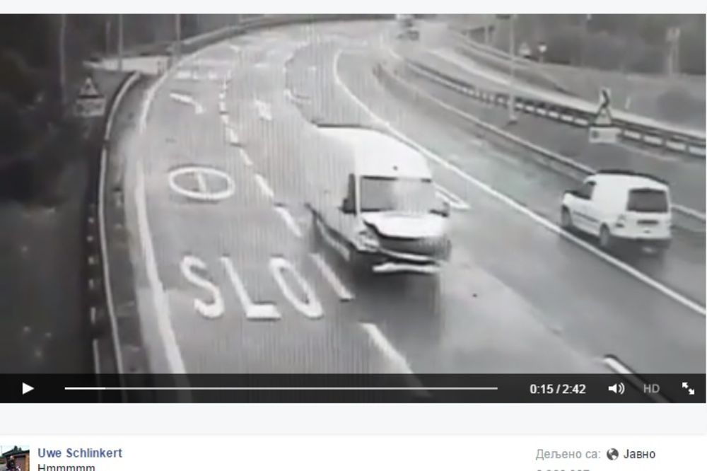 VIDEO KOJI KRUŽI FEJSBUKOM: Svi su mislili da je ovo najobičnija saobraćajna nezgoda, ali...