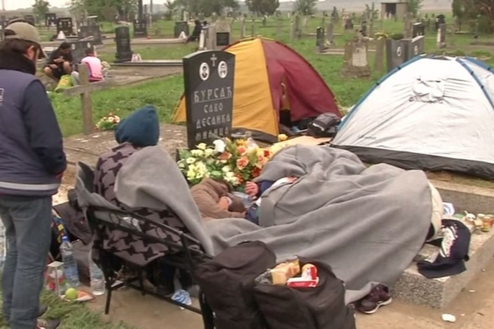 (VIDEO) MORBIDNO: Hrvati pustili migrante da spavaju među pravoslavnim spomenicima!