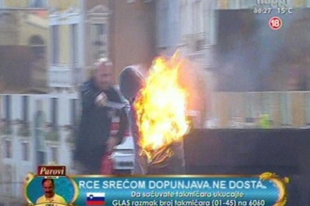 GORELO U PAROVIMA: Uroš Ćertić se zapalio!
