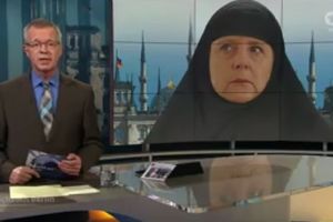 PROVOKACIJA NEMAČKE TV: Merkelovu prikazali sa čadorom na glavi i okruženu minaretima