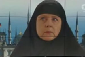 (VIDEO) SKANDAL U NEMAČKOJ: Merkelova sa čadorom na glavi!