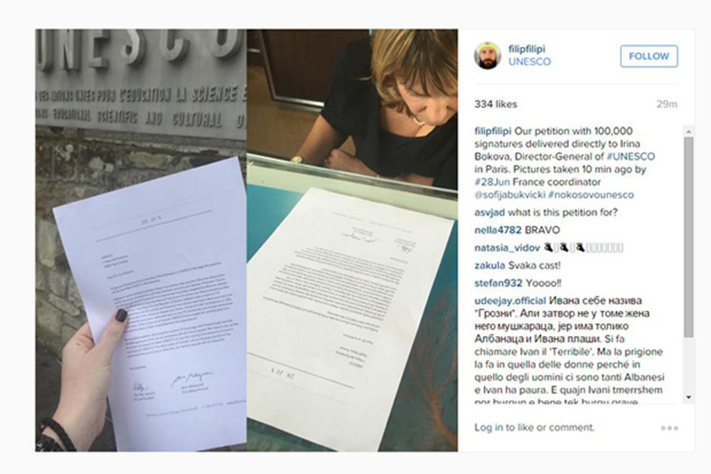 SRBIJO, HVALA ZA 100.000: Sajt je pukao, ali peticija je predata! #NoKosovoUnesco!
