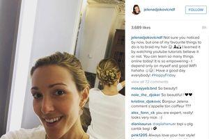 Jelena Đoković objavila prvi selfi i otkrila tajnu svoje frizure!