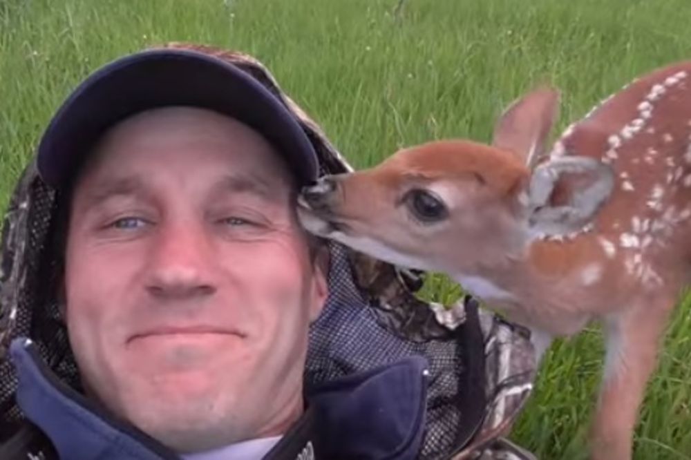 (VIDEO) LJUBAV BEZ GRANICA: Bambi neće da napusti čoveka jer mu je spasao život