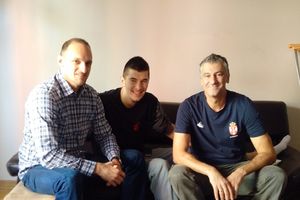 PODRŠKA REPREZENTATIVCU SRBIJE: Rakočević i Kuzmanović posetili Luku Mitrovića