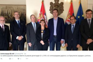 (FOTO) PODRŠKA SRBIJI: Vučić sa ambasadorima Kvinte i Devenportom