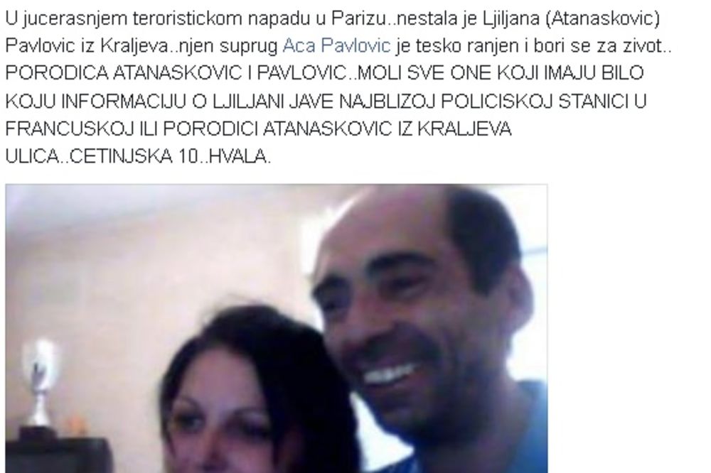 Ljiljanina ćerka Tamara: Aci se bore za život, a za mamu još ništa ne znam!