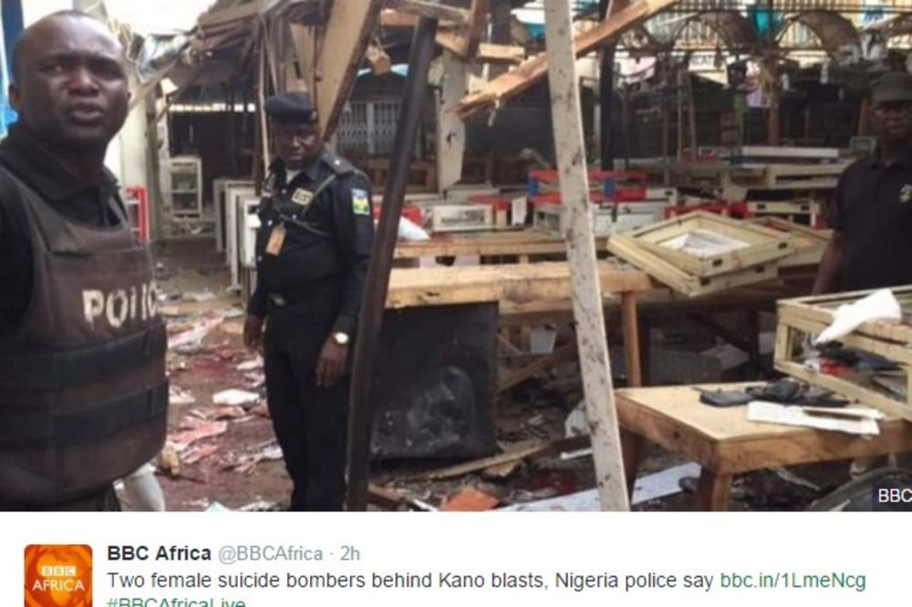 SAMOUBILAČKI NAPAD NA PIJACI U NIGERIJI: Dve devojčice se raznele i ubile 12 ljudi