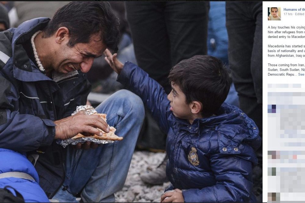 SRCE DA TI PUKNE: Ova fotografija nastala na granici s Makedonijom rasplakala je svet!