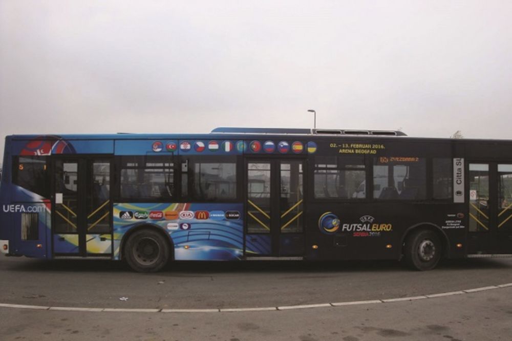 PODRŠKA ORLOVIMA: Brendiran autobus u sklopu promocije EP u futsalu