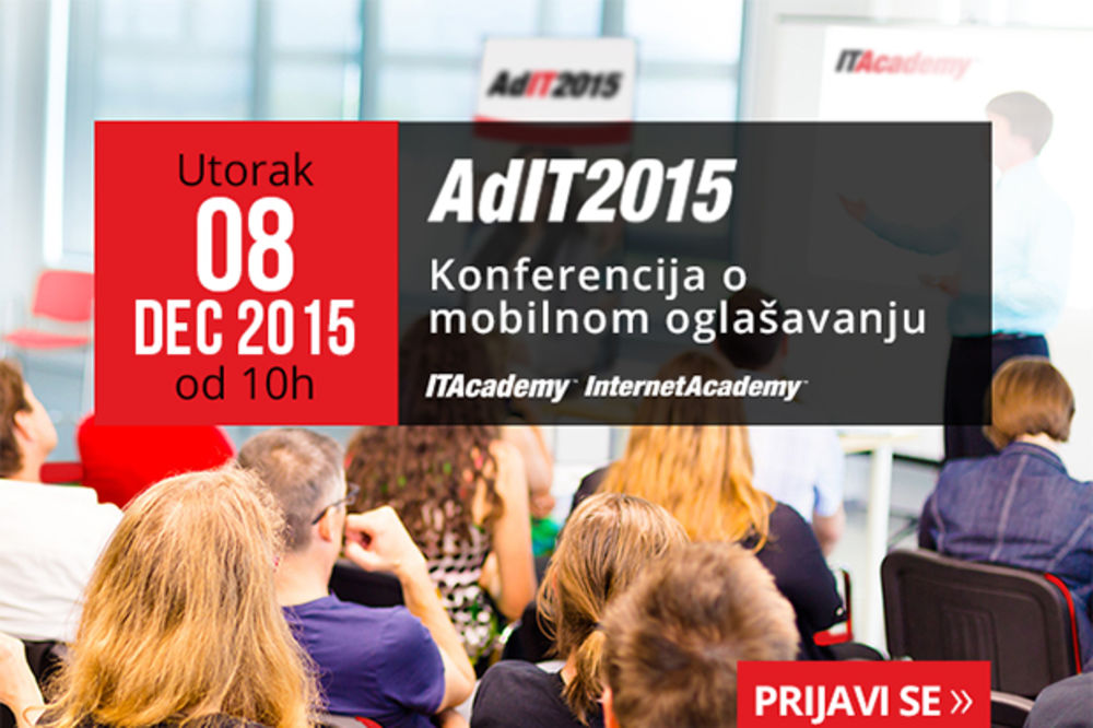 Besplatno prisustvo za 20 učesnika na konferenciji o mobilnom oglašavanju ADIT2015