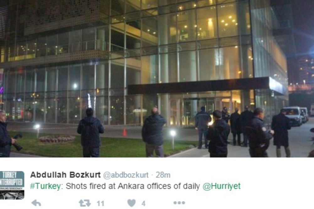 (VIDEO) ANKARA: Napad na redakciju turskog lista Hurijet