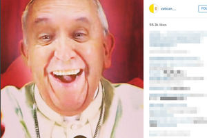 NJEGOV OSMEH JE VIRALNI HIT: Papa Franja selfijem srušio Instagram!