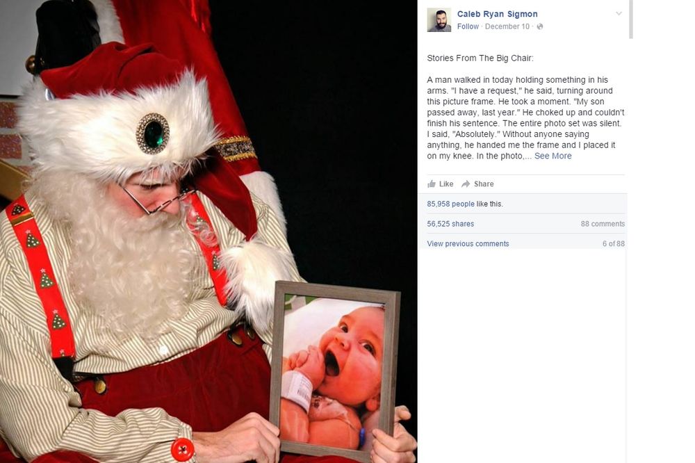 ZAPLAKAĆETE KADA ČUJETE OVU PRIČU: Ovo je najtužnija fotografija Deda Mraza ikada
