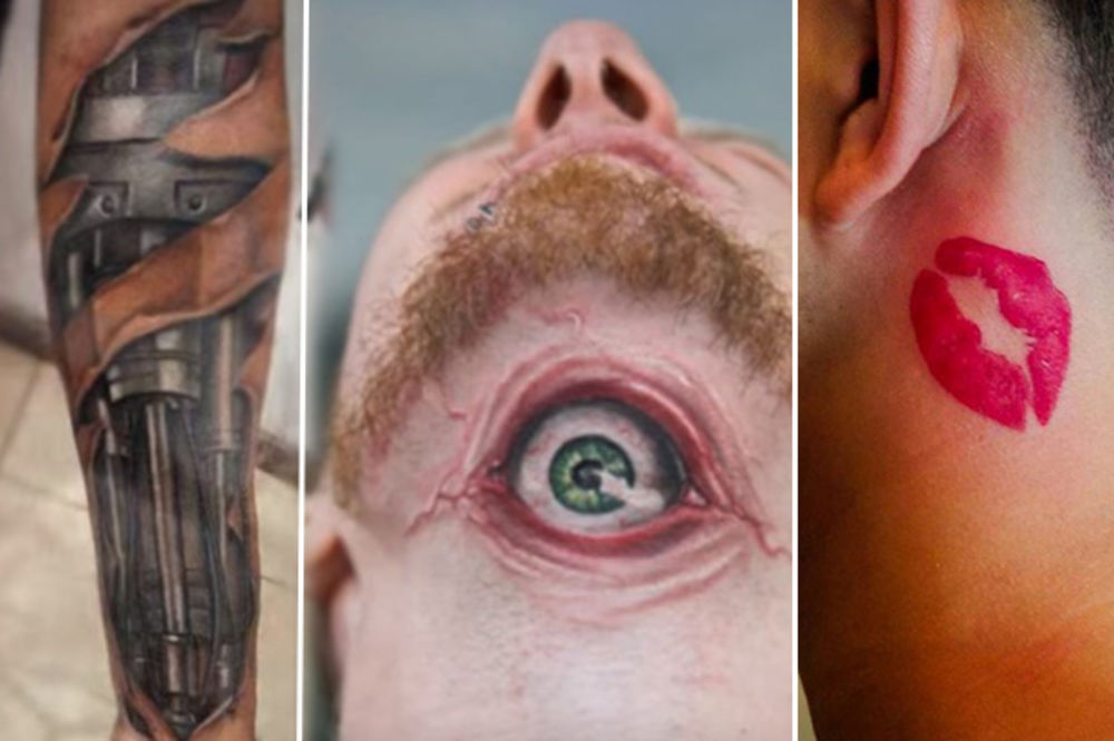 (VIDEO) UMETNOST ILI LUDOST? Ovo su najbizarnije tetovaže, od druge će vam se zgaditi život