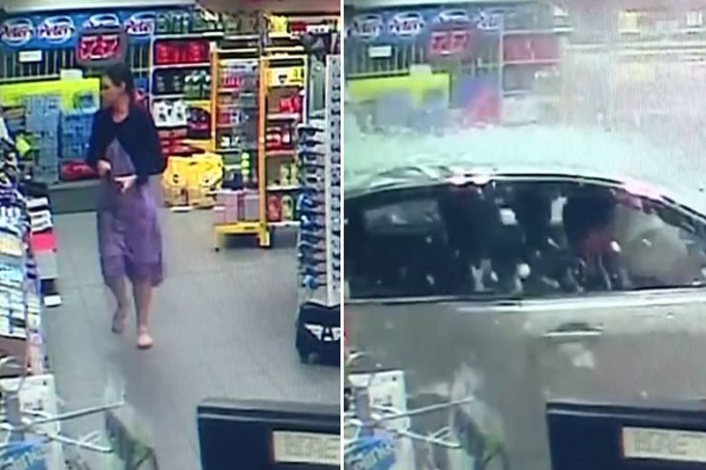 (VIDEO) SEKUND JE DELIO OD SMRTI: Automobil uleteo kroz izlog supermarketa u Sidneju