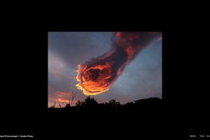 (FOTO) BOŽJA RUKA IZNAD PORTUGALIJE: Neobičan vatreni oblak pojavio se na nebu