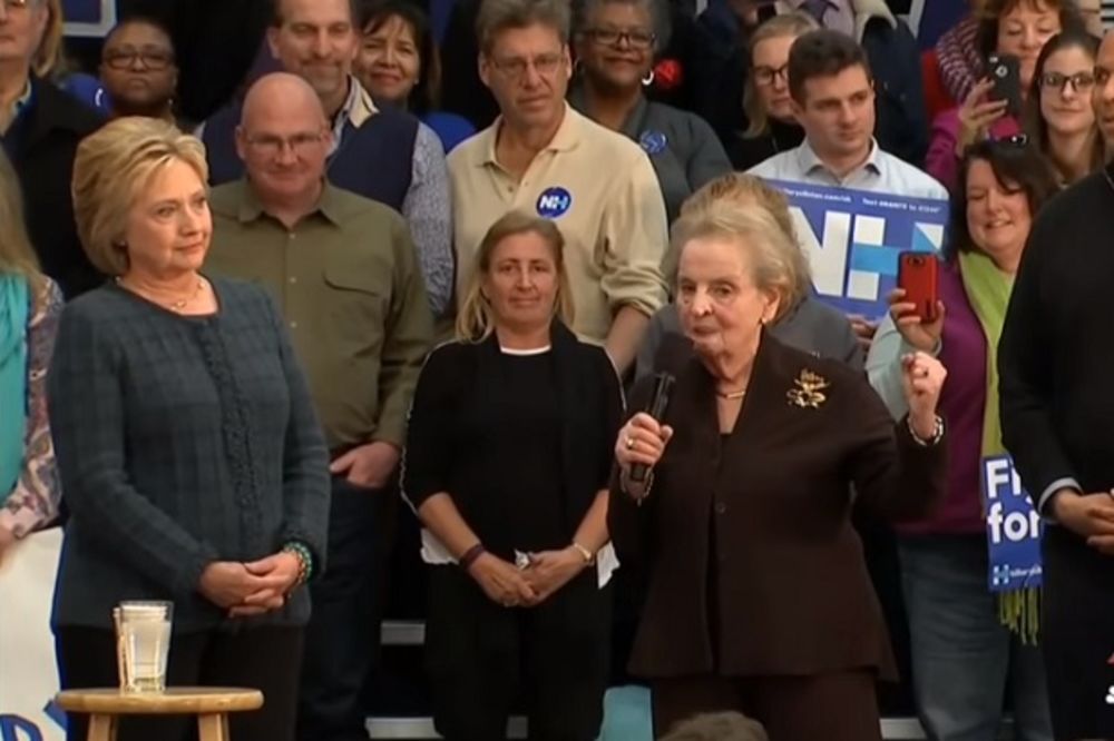 (VIDEO) MADLEN OLBRAJT ZAPRETILA AMERIKANKAMA: Koja ne glasa za Hilari Klinton, ide u pakao!