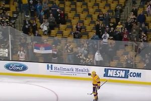 (VIDEO) SRPSKE ZASTAVE ZA MILANA: Navijači Bostona ovacijama pozdravili Lučića