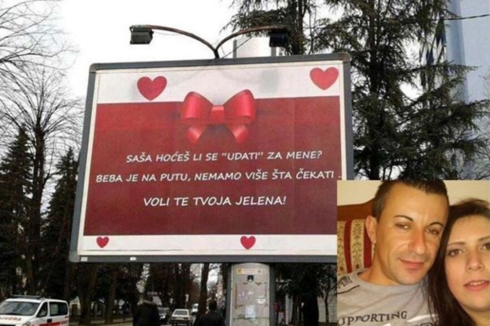 (FOTO) OSVOJILA BILBORD I MUŽA: Banjalučanka zaprosila momka i zapalila internet!
