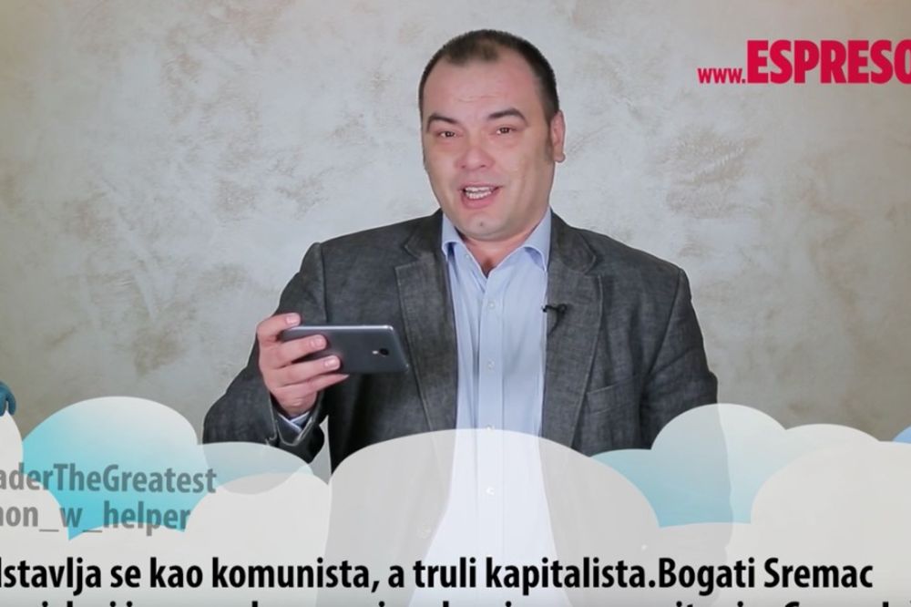ESPRESO TVITER Goran Ješić: Vučić je konobar, Gašić je u sukobu sa svojim mozgom! (VIDEO)