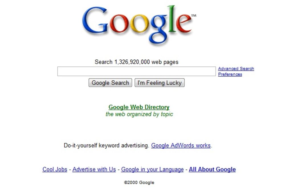 ČUDNA, BELA STRANICA: Ovo je najluđi problem koji je Gugl imao 2000. godine