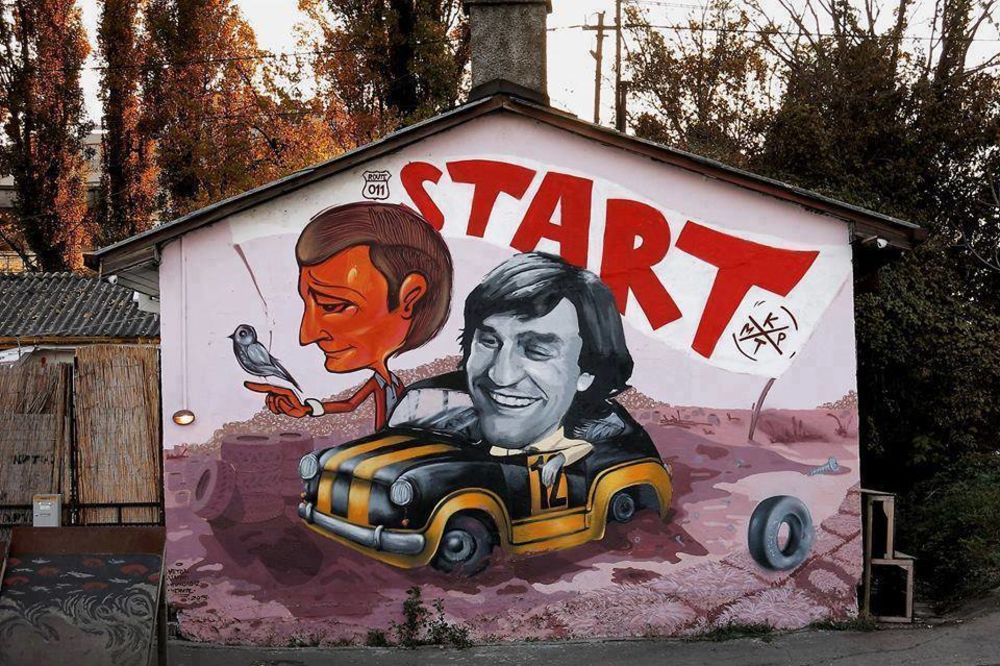 ŽIVIŠ, LEGENDO: U Beogradu osvanuo grafit posvećen Draganu Nikoliću!