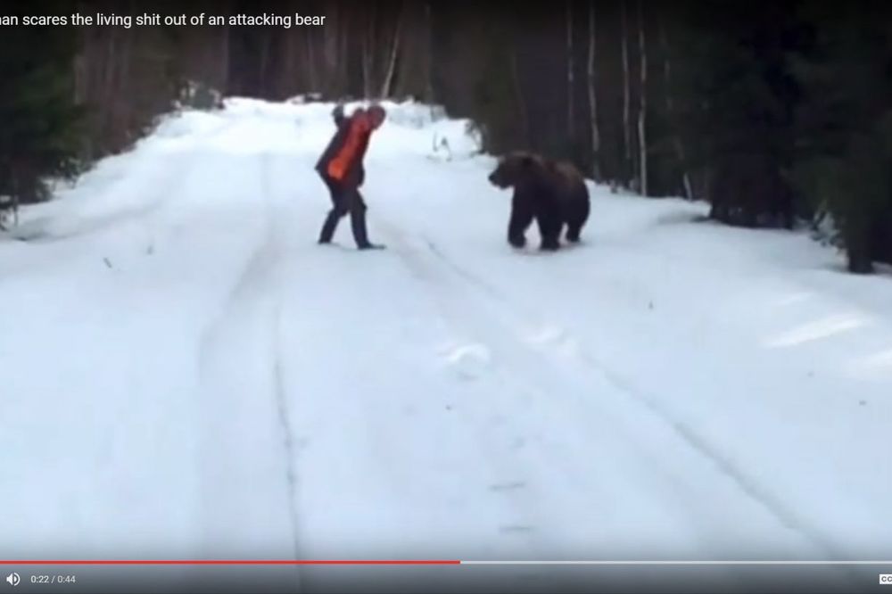(VIDEO) DOBRO JE ZNATI: Ovako je uplašio medveda i spasao porodicu!