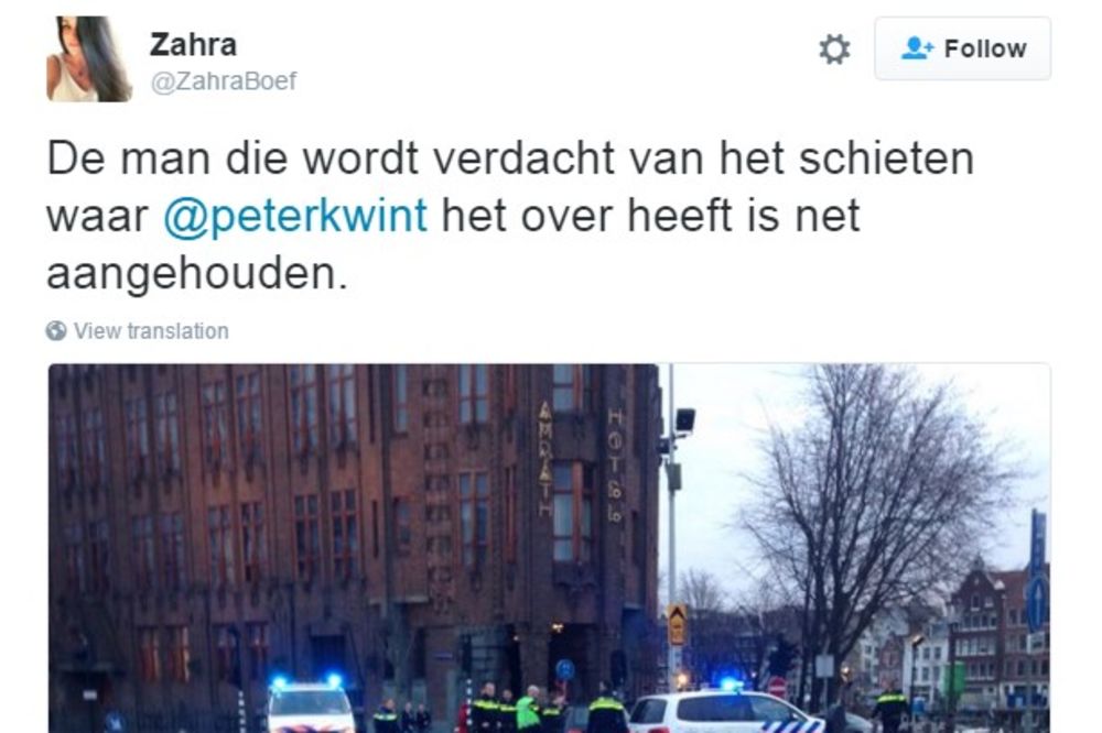 PUCNJAVA U AMSTERDAMU: Policija posle potere uhapsila osumnjičenog!