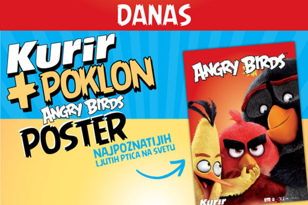 DANAS U KURIRU POKLON: Veliki poster Angry Birds
