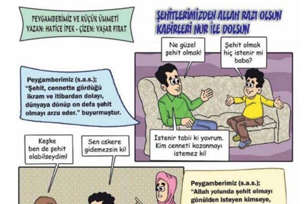 ISPIRAJU IM MOZAK: Tursko ministarstvo promoviše radikalni islam u dečjim stripovima