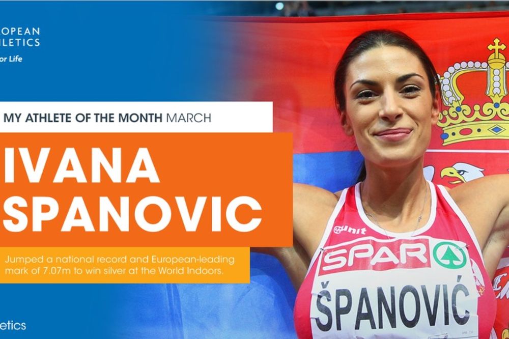 GLASAJTE ZA IVANU: Španović u izboru za najbolju atletičarku u martu