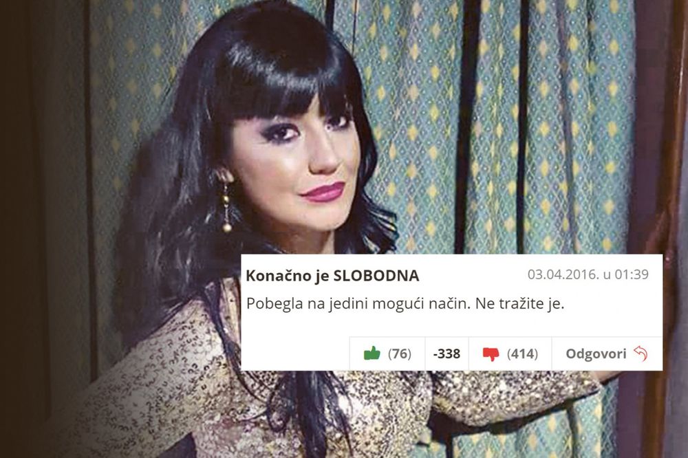 UBICA OSTAVIO KOMENTAR NA SAJTU KURIRA: Konačno je slobodna, ne tražite je!