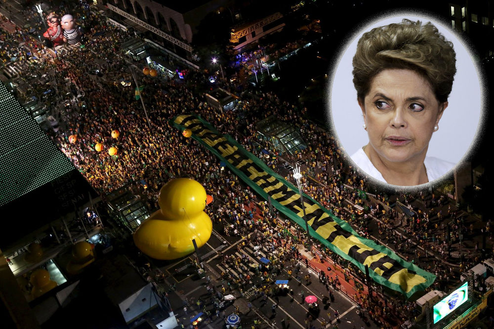 (VIDEO) TEŠKI DANI ZA PREDSEDNICU BRAZILA: Donji dom parlementa izglasao opoziv Dilme Rusef