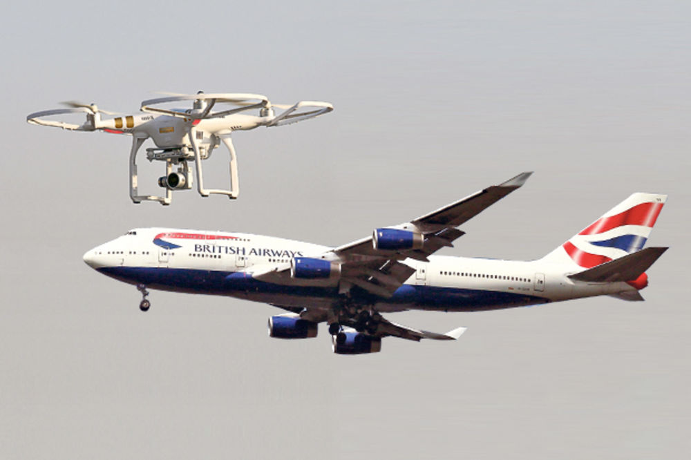 SUDAR U VAZDUHU: Dronovi su nova pretnja za pilote