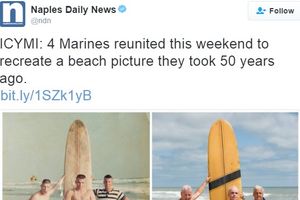 NEKAD I SAD: 4 ratna veterana vratila se na plažu da naprave istu fotografiju kao i pre 50 godina