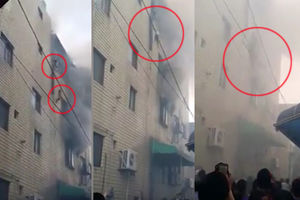 (VIDEO) SAMO TAKO SU MOGLI DA PREŽIVE Majka bacila troje dece iz zgrade u plamenu, pa i sama skočila