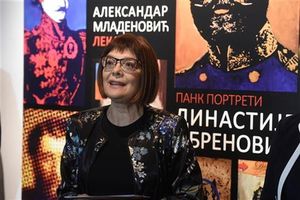 ANARHIJA: Maja Gojković otvorila izložbu pank portreta dinastije Obrenović