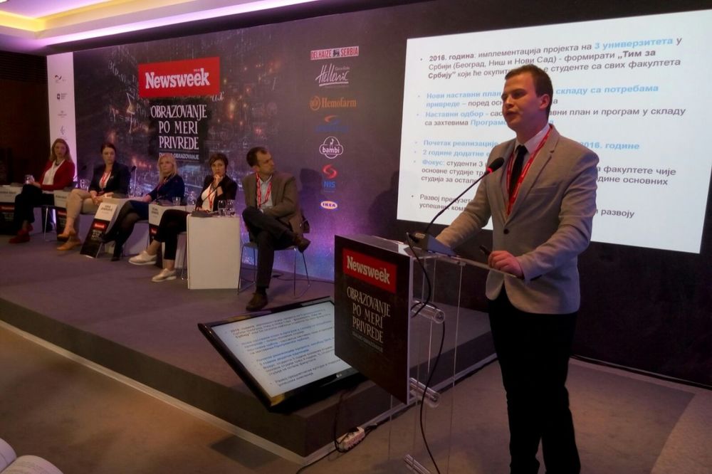 KONFERENCIJA MAGAZINA NEWSWEEK: Predstavljen ekskluzivan projekat o obrazovanju "Tim za Srbiju"