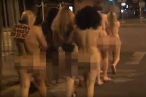 (VIDEO 18+) GOLI I PONIŽENI: Ruska policija naterala prostitutke i mušterije da nagi šetaju gradom
