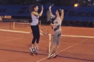 POD NJENIM NOGAMA PADA I MONAKO: Ovako Džajina ćerka igra tenis...Na usporenom snimku!